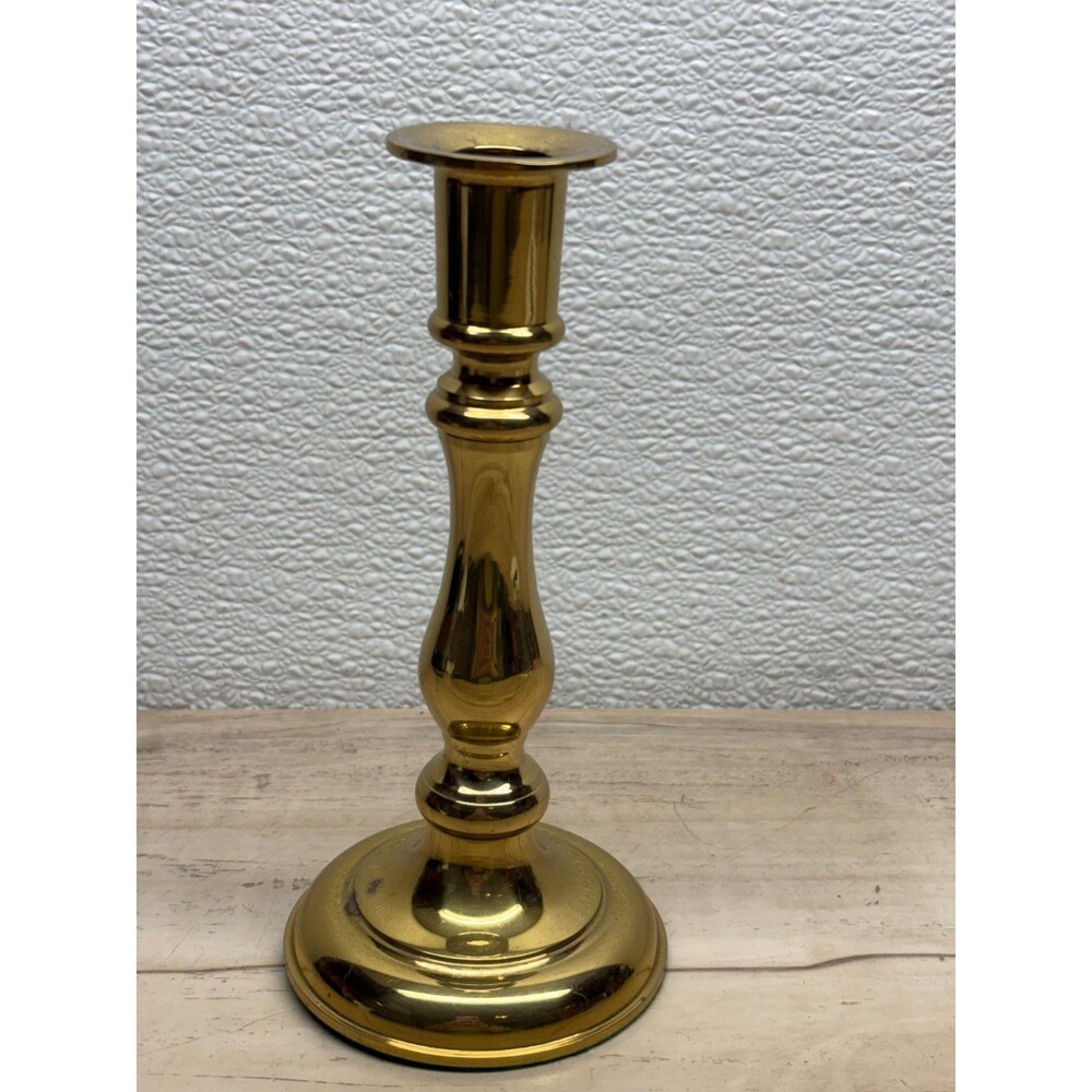 Gallery Originals Solid Polished Brass Canlestick Holder